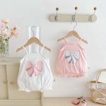 【66-90cm】キャミロンパース ベビー リボン スウィート - 画像 (3)