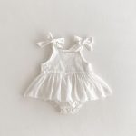 【73-90cm】ロンパース ベビー リボン 無地 - 画像 (13)