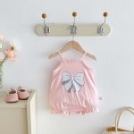 【66-90cm】キャミロンパース ベビー リボン スウィート - 画像 (6)