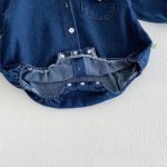 【66-90cm】ロンパース ベビー ポケット付き デニム - 画像 (12)