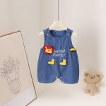 【66-90cm】ロンパース ベビー デニム カートゥーン - 画像 (10)