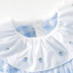 【66-90cm】ワンピース ベビー チェック柄 ふわふわ - 画像 (4)