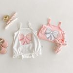 【66-90cm】キャミロンパース ベビー リボン スウィート - 画像 (14)