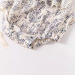 【59-90cm】ロンパース ベビー ブルー 花柄 - 画像 (8)