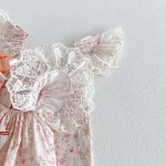 【66-140cm】ロンパースor ワンピース ベビー 小花柄 フリルスリーブ - 画像 (25)