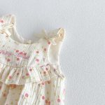 【66-90cm】ロンパース ベビー ピンク ドット キャミソール - 画像 (9)