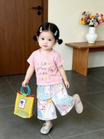 【73-120cm】Tシャツorパンツ ベビー 切り替え カラフル - 画像 (2)