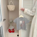 【73-120cm】半袖Tシャツ ベビー リボン付き ファッション - 画像 (9)