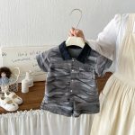 【73-100cm】セットアップ ベビー カモフラ トレンド - 画像 (4)