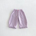 【80-130cm】パンツ 女の子 フリル 無地 4色選べる - 画像 (10)