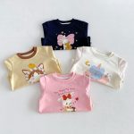 【80-130cm】長袖Tシャツ 女の子 カートゥーン レイヤード - 画像 (6)