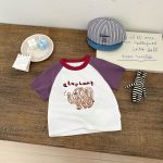 【73-120cm】Tシャツorパンツ ベビー ラグラン カートゥーン - 画像 (7)