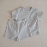 【80-120cm】ルームウェア セットアップ 無地 カジュアル - 画像 (5)