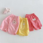 【73-120cm】パンツ ベビー チェック柄 フルーツ - 画像 (2)