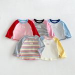 【80-130cm】トップス ラグラン 配色 合わせやすい - 画像 (3)