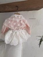 【66-100cm】ショートパンツ ベビー レース 刺繍 - 画像 (4)