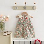 【80-130cm】ワンピース 女の子 折り襟 イチゴ - 画像 (5)