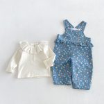 【80-130cm】トップスorサロペット 女の子 フリル カジュアル - 画像 (6)
