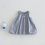 【73-100cm】ワンピース ベビー ノースリープ ドット柄 - 画像 (2)