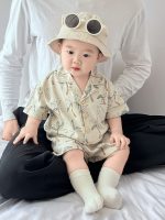 【73-110cm】セットアップ ベビー 折り襟 カッコイイ - 画像 (3)