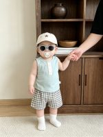 【73-120cm】ベストorショートパンツ ベビー カートゥーン かわいい - 画像 (2)