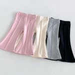 【80-130cm】パンツ 女の子 無地 ベルボトム おしゃれ - 画像 (7)
