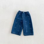 【80-130cm】パンツ 女の子 デニム フラワー - 画像 (5)