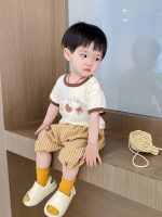 【66-100cm】Tシャツorパンツ ベビー 薄手 カートゥーン - 画像 (5)
