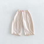 【80-130cm】パンツ 女の子 フリル 無地 4色選べる - 画像 (9)
