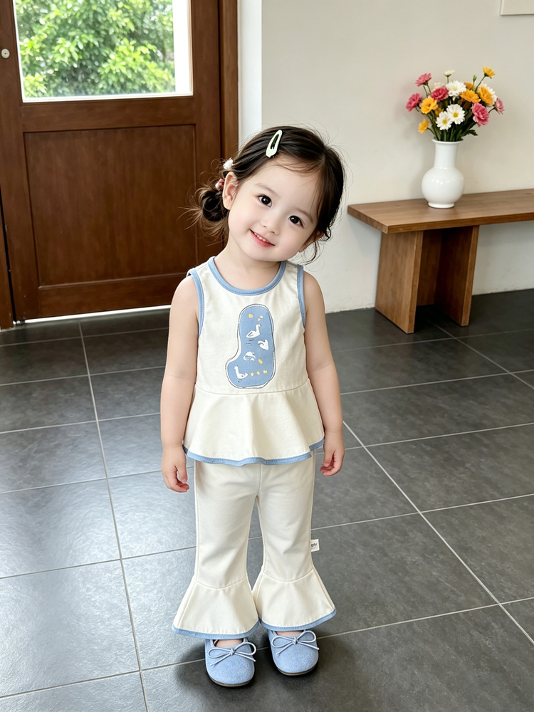O1CN01RvqxkR1bycpvz43aL_3642503534-0-cib.jpg 【73-120cm】セットアップ ベビー かわいい シンプル - 画像 (1)