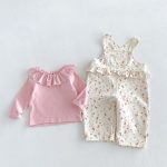 【80-130cm】トップスorサロペット 女の子 フリル カジュアル - 画像 (5)