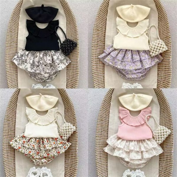 【73-110cm】パンツ ベビー 花柄 フリル おしゃれ