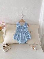 【66-90cm】ロンパース ベビー キャミソール レース フリル - 画像 (4)