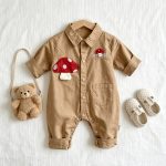 【66-90cm】カバーオール ベビー 折り襟 お出かけに