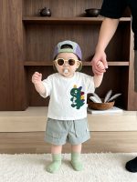 【73-110cm】Tシャツorパンツ ベビー カートゥーン トレンド - 画像 (5)