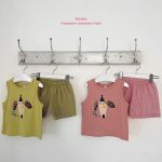 【73-120cm】セットアップ ベビー ノースリープ カジュアル