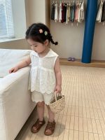 【73-110cm】セットアップ ベビー ノースリープ シンプル - 画像 (6)