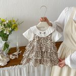【73-100cm】ワンピース ベビー レオパード カートゥーン - 画像 (4)