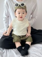 【73-110cm】ベストorショーパンツ ベビー 通気性拔群 シンプル - 画像 (4)