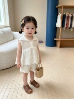 【73-110cm】セットアップ ベビー ノースリープ シンプル - 画像 (4)