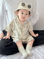 【73-110cm】セットアップ ベビー 折り襟 カッコイイ - 画像 (4)