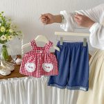 【73-100cm】トップスorパンツ ベビー ハート おしゃれ - 画像 (5)