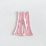 【80-130cm】パンツ 女の子 無地 ベルボトム おしゃれ - 画像 (9)
