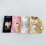 【80-130cm】長袖Tシャツ 女の子 カートゥーン レイヤード - 画像 (5)