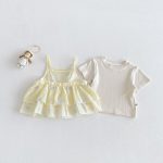 【73-100cm】トップスorボトムス ベビー リボン カジュアル - 画像 (7)
