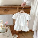 【80-130cm】セットアップ 女の子 リボン付き スウィート - 画像 (9)