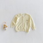 【73-100cm】カーディガン ベビー 無地 通気性拔群 - 画像 (9)