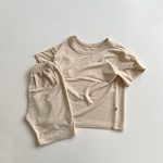 【80-120cm】ルームウェア セットアップ 薄手 無地 - 画像 (8)