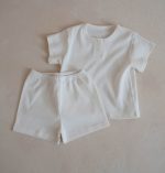 【80-120cm】ルームウェア セットアップ 無地 カジュアル - 画像 (7)