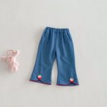 【73-120cm】トップスorパンツ ベビー どうぶつ刺繍 ニット - 画像 (12)